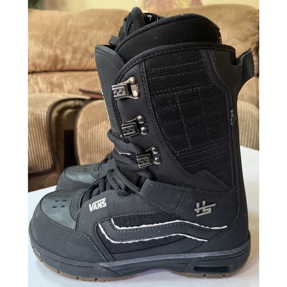 Vans Men’s Snowboard Boots Hi Standard Size 7 Black/Gum - Picture 2 of 12